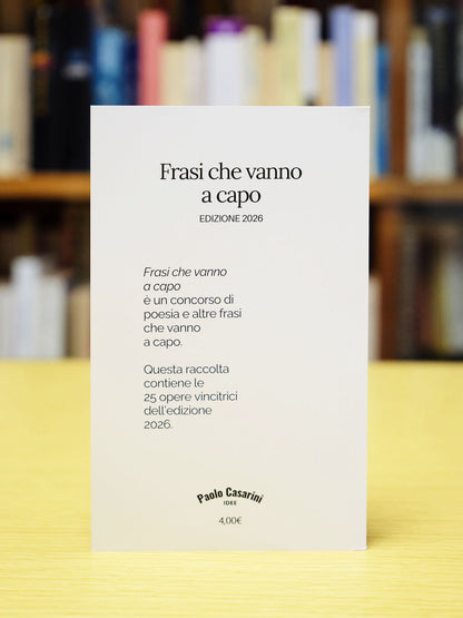 Frasi che vanno a capo - 2026